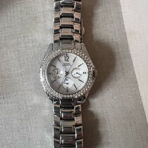 Guess Silver Women's Watch with Crystal Detailing